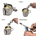 Kizer T306 Spork kempingový nástroj  - vidlička/lyžička/otvárač na fľaše, titán