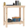 vidaXL Pracovná lavica 80x50x80 cm masívna borovica
