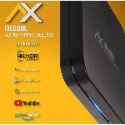 AX MECOOL KM9PRO DELUXE IPTV 4K UHD 4-Core 2GB RAM, 16GB Flash, dual wi-fi, BT Android TV BOX