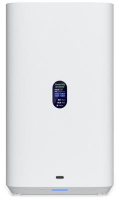 Ubiquiti UniFi UNAS 4 W - NAS server, 4x 3,5" slot HDD, 2x M.2 NVMe SSD slot, RAID, 2.5GbE, 5Gbps USB-C, PoE+++, biely NAS, 4× HDD pozície, 2× M.2 NVMe, 2,5 GbE, USB-C, PoE+++, ARM Cortex-A55, 4GB RAM, Bluetooth, LCD displej