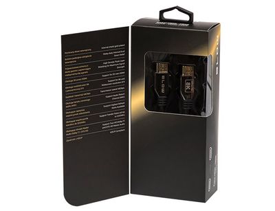 BLOW Kábel HDMI-HDMI 1,5 m PREMIUM, black, gold, 8K 2.1, 92-647 BLOW Kabel HDMI-HDMI 1,5m  PREMIUM, black, gold, 8K 2.1, 92-647