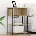 vidaXL Nočný stolík Sonoma dub 55 x 31 x 76 cm Kompozitné drevo