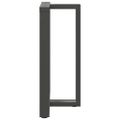 vidaXL Nohy barového stola v tvare T, 2 ks, antracitové, 60x35x(90-91) cm, oceľ