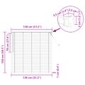 vidaXL Žalúzia Biely 150 x 130 cm 25 mm PVC