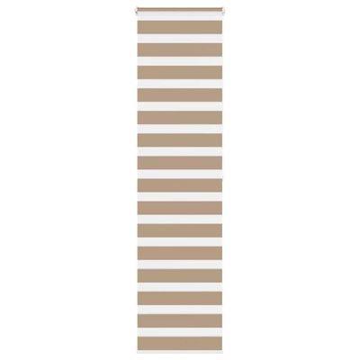 vidaXL Zebrová roleta pieskovo hnedá 65x200 cm šírka látky 60,9 cm polyester