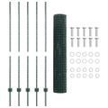 vidaXL Euro oplotenie s pilierom 10 x 1,4 m PVC potiahnutá oceľ Zelená