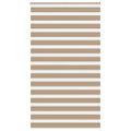 vidaXL Zebrová roleta pieskovo hnedá 125x230 cm šírka látky 120,9 cm polyester
