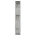 vidaXL Knižnica/deliaca stena betónová sivá 60x24x155 cm drevotrieska