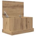 vidaXL Úložné boxy dub artisan 30x50x28 cm kompozitné drevo