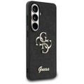 Obal Guess Fixed Glitter Big 4G Metal Logo pre Samsung Galaxy S26 čierny