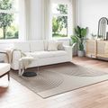 vidaXL Koberec do interiéru GALATI Béžová 240 x 240 cm Polyester