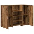 vidaXL Recepčný stôl staré drevo 135x50x103,5 cm kompozitné drevo