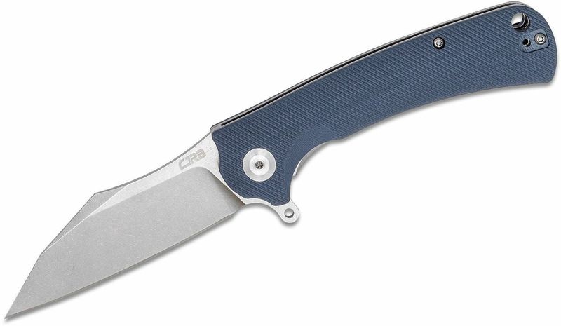 CJRB J1901-GYC Talla vreckový nôž 9 cm, Stonewash, šedo-modrá, G10 (CNC textúra)