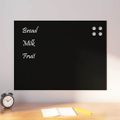 vidaXL Nástenná magnetická tabuľa čierna 80x60 cm tvrdené sklo