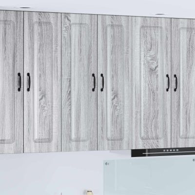 vidaXL Dvierka na umývačku Kalmar Sivý Sonoma 60 x 31 x 100 cm