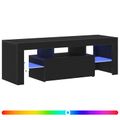 vidaXL TV skrinka 120 x 35 x 40 cm Čierny dub Kompozitné drevo