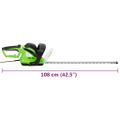 vidaXL Elektrické nožnice na živý plot 61 cm 750 W