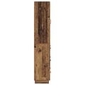 vidaXL Sada skríň 2 ks 66 x 34,5 x 87 cm Kompozitné drevo Staré drevo