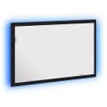 vidaXL Kúpeľňové zrkadlo s LED svetlami, čierny dub 60x8,5x37 cm