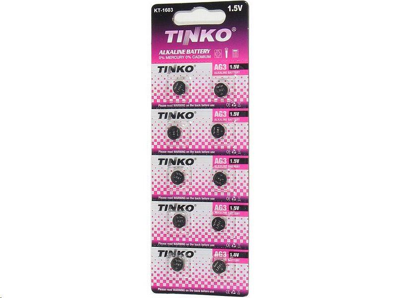 Knoflíková baterie do hodiniek G3 TINKO AG3 Alkaline