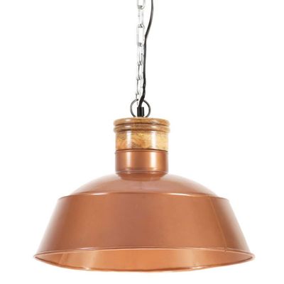 vidaXL Industriálna závesná lampa 42 cm, medená E27