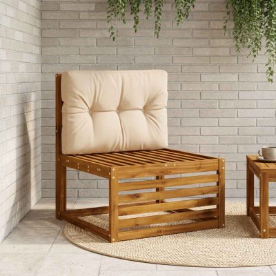 vidaXL Vankúš na paletu VIANEN 100% polyester Piesková 70 x 50 x 12 cm