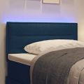 vidaXL LED hlavová doska s LED pásikmi Modrá 100 cm látka