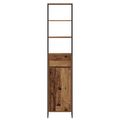 vidaXL Kúpeľňová skriňa Staré drevo 40 x 30 x 180 cm Kompozitné drevo