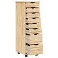 vidaXL Mobilný úložný kabinet s priehradkami MOSS 34 x 39 x 103 cm