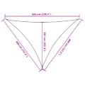 vidaXL Tieniaca plachta 160 g/m² žltá 4x4x5,8 m HDPE