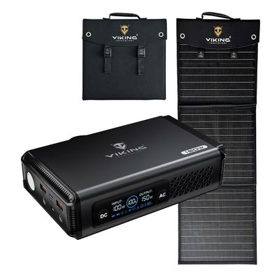 Set batériový generátor Viking VALI150 a solárny panel Viking L60 PD