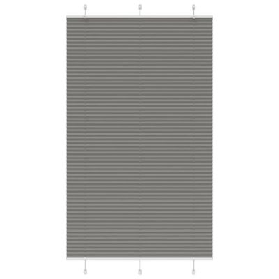 vidaXL plisovaná roleta antracitová 115x200 cm Šírka látky 114,4 cm