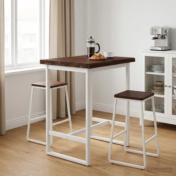 vidaXL Obdĺžnikový stôl 90 x 50 x 3,5 cm Obdĺžnikový Tmavohnedá