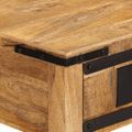 vidaXL Stôl 100x50x75 cm Masívne drevo hrubé mango