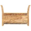 vidaXL Lavička do haly 103x33x72 cm masívne mangovníkové drevo