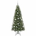 vidaXL Umelý vianočný stromček Zelená 180 cm PE a PVC