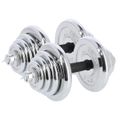 Činkový set v kufri HMS STC50 2x25 kg, chróm