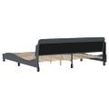 vidaXL Rám postele Dover tmavosivá 200x200 cm zamat