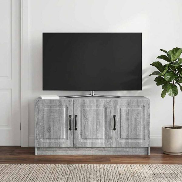 vidaXL TV skrinka Sivá sonoma 99 x 34,5 x 47 cm Kompozitné drevo