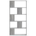 vidaXL Knižnica 5 políc sivá sonoma 80,5x23,5x162,5cm kompozitné drevo