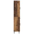 vidaXL Highboard Staré drevo 69,5 x 34 x 180 cm Kompozitné drevo