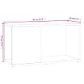 vidaXL TV skrinka hnedý dub 60x24x32 cm spracované drevo