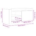 vidaXL Konferenčný stolík biely 100x50x50 cm kompozitné drevo