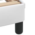 vidaXL Rám postele Viana s LED bez matraca biely 160x200 cm