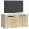 vidaXL Nástenná TV skrinka Nástenný Dub sonoma 59,5 x 31 x 30 cm
