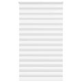 vidaXL Zebra roleta biela 120x230 cm šírka látky 115,9cm polyester
