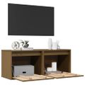 vidaXL Nástenné skrinky 2ks medovo-hnedé 45x30x35 cm masívna borovica