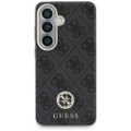 Puzdro Guess 4G Rhinestone Round Logo MagSafe pre Samsung Galaxy S26 čierne