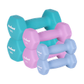 Činky REBEL ACTIVE RBA-2330-S3 litinové neoprenové HEX sada 12 kg (2x1 kg+2x2 kg+2x3 kg)