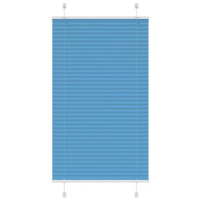 vidaXL Plisovaná roleta modrá 70x100 cm Šírka látky 69,4 cm Polyester